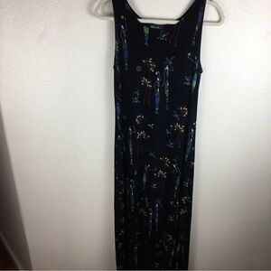 Made In Heaven Women's Black Slinky Stretch Sleeveless  Maxi Tank Dress Size S